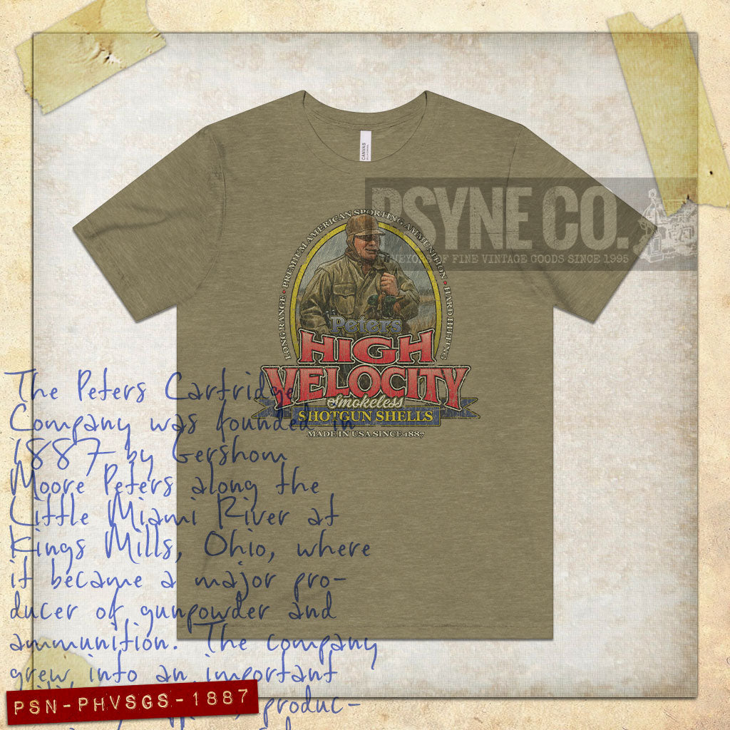 Peters High Velocity Shotgun Shells 1887 Vintage Men's T-Shirt