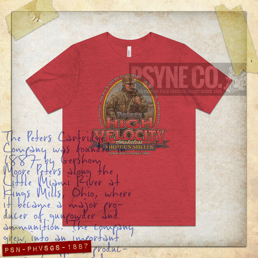 Peters High Velocity Shotgun Shells 1887 Vintage Men's T-Shirt