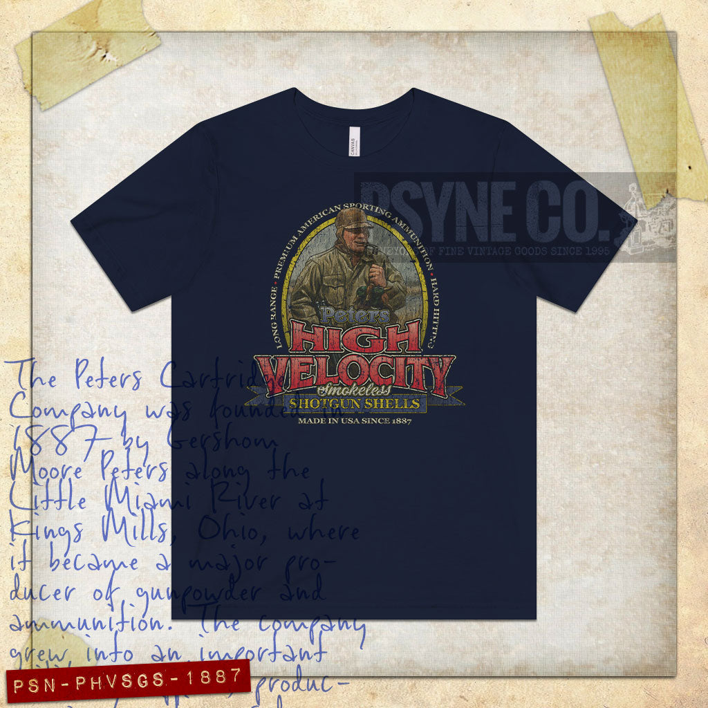 Peters High Velocity Shotgun Shells 1887 Vintage Men's T-Shirt