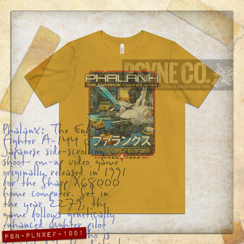Phalanx Enforce Fighter 1991 Vintage Men's T-Shirt
