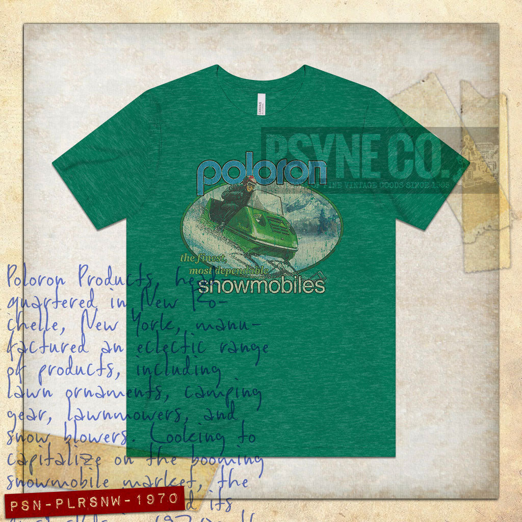 Poloron Snowmobiles 1970 Vintage Men’s T-Shirt