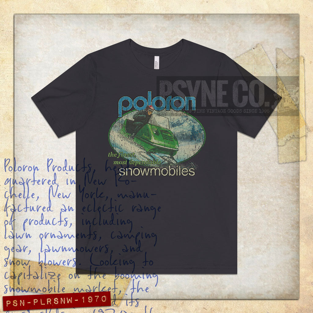 Poloron Snowmobiles 1970 Vintage Men’s T-Shirt