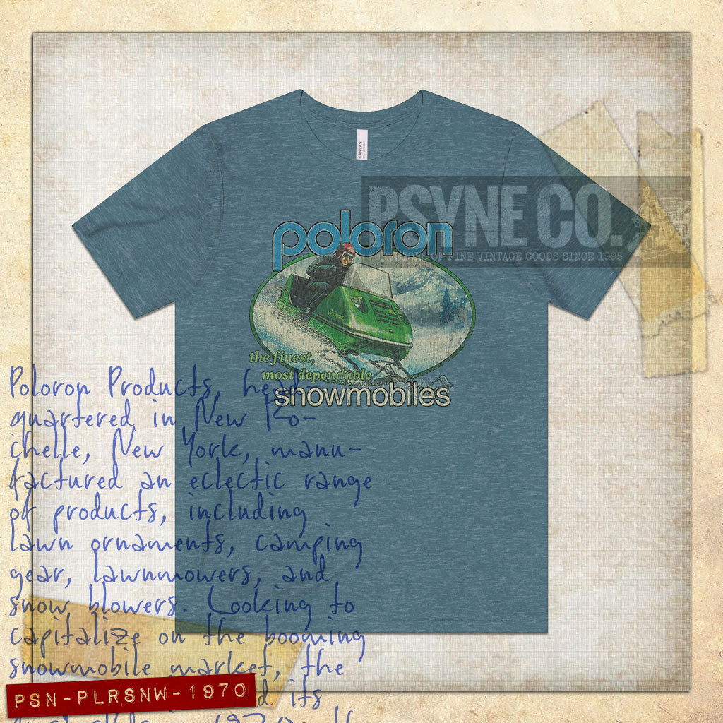 Poloron Snowmobiles 1970 Vintage Men’s T-Shirt