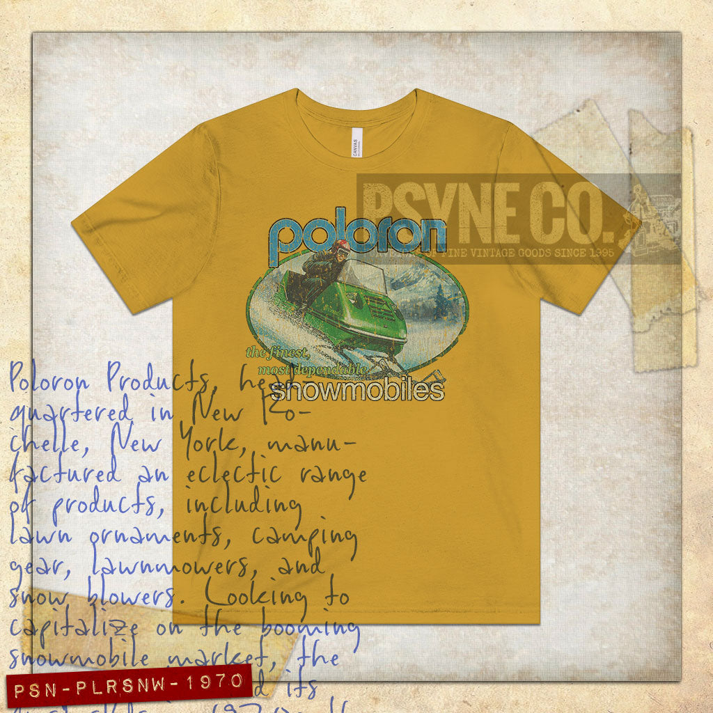 Poloron Snowmobiles 1970 Vintage Men’s T-Shirt