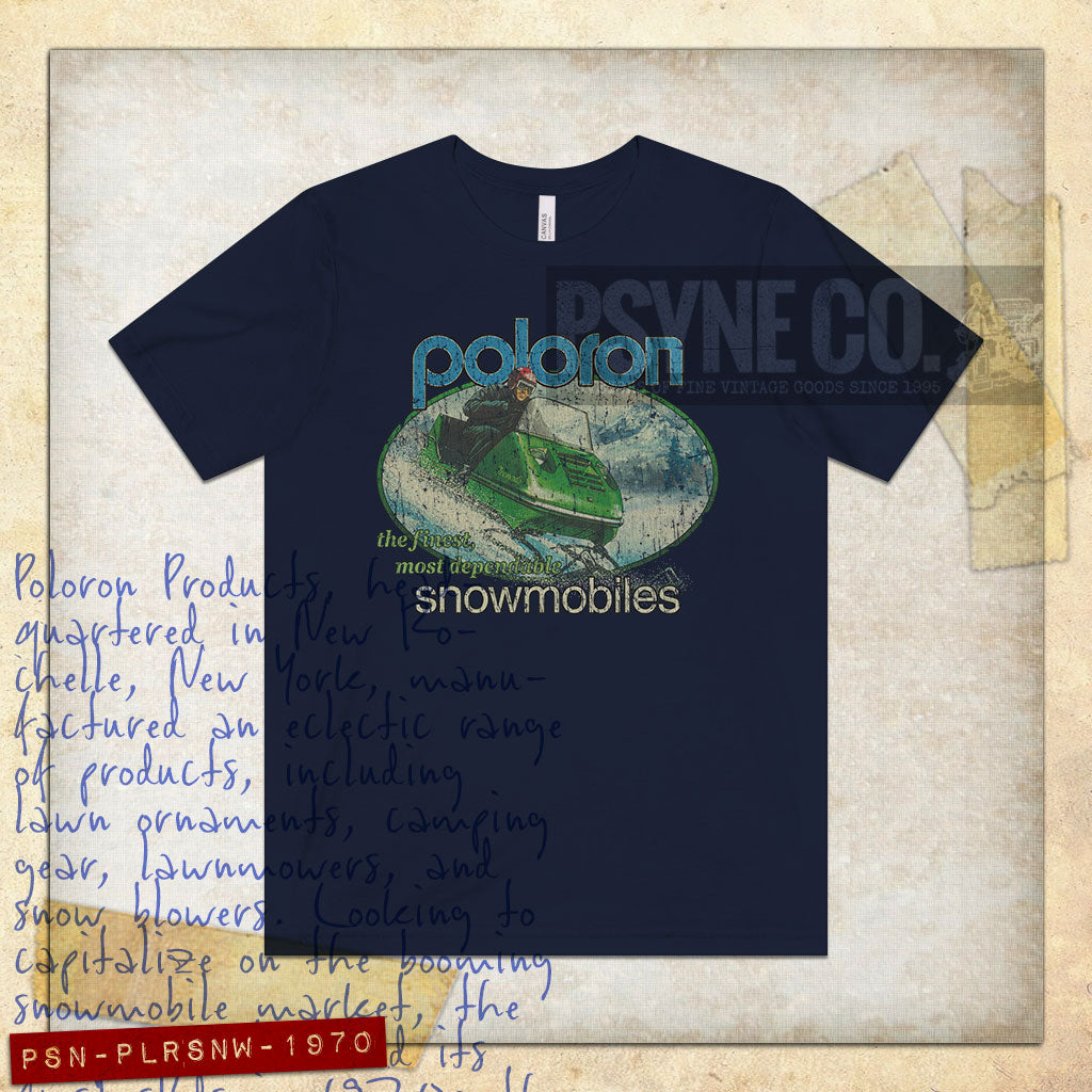 Poloron Snowmobiles 1970 Vintage Men’s T-Shirt