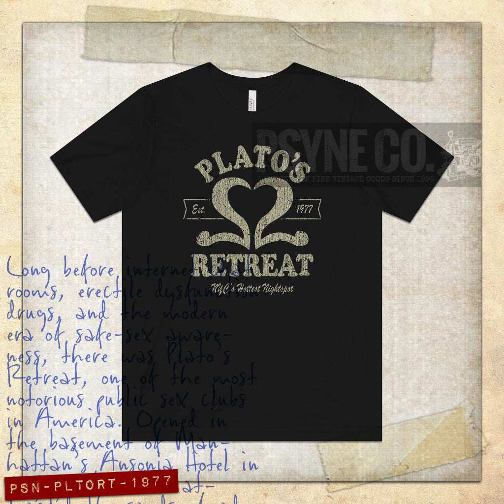 Plato's Retreat 1977 Vintage Men's T-Shirt