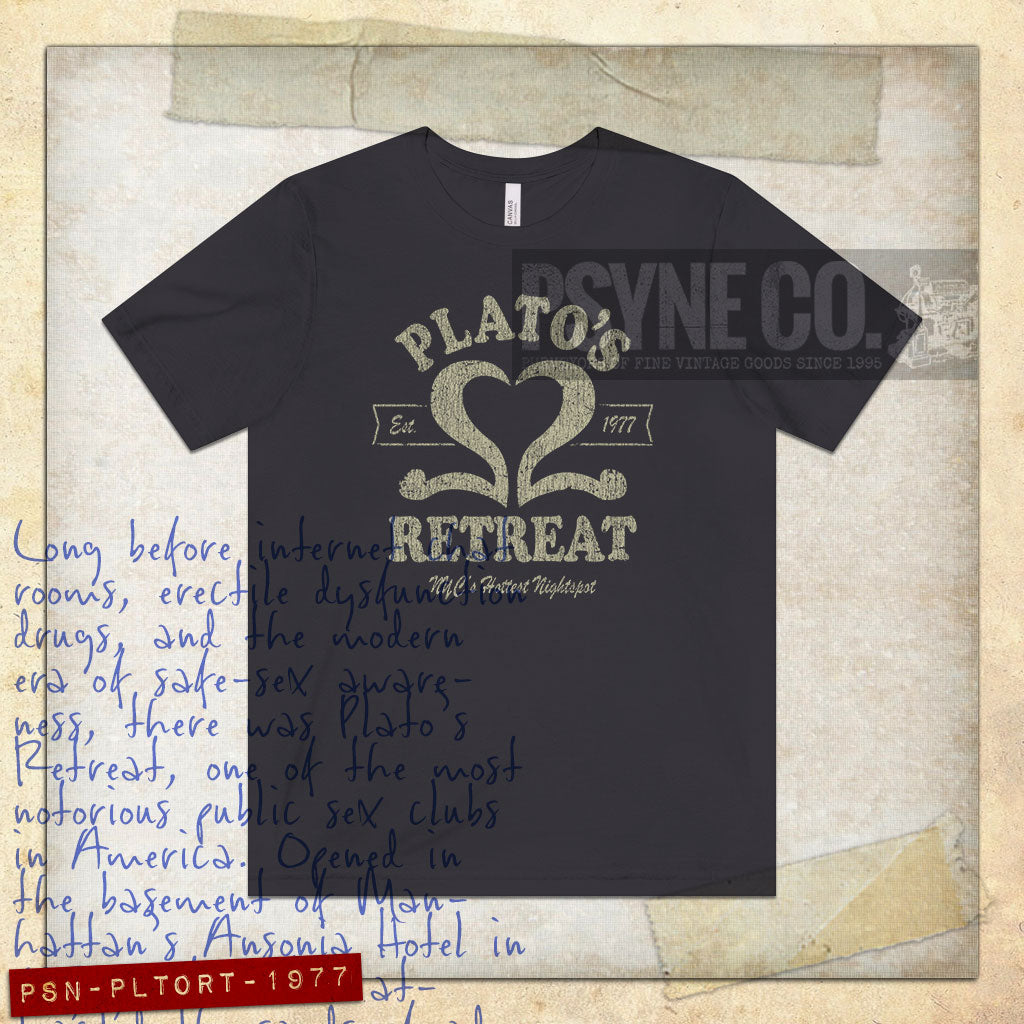 Plato's Retreat 1977 Vintage Men's T-Shirt