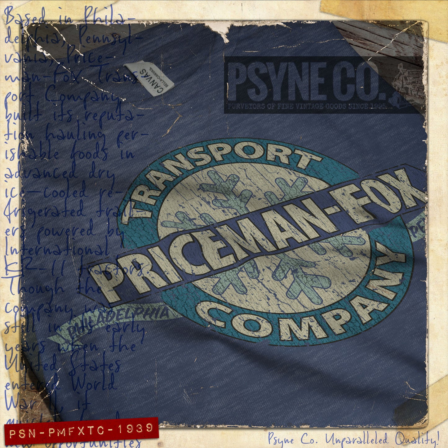 Priceman-Fox Transport Company 1939 Vintage Men's T-Shirt