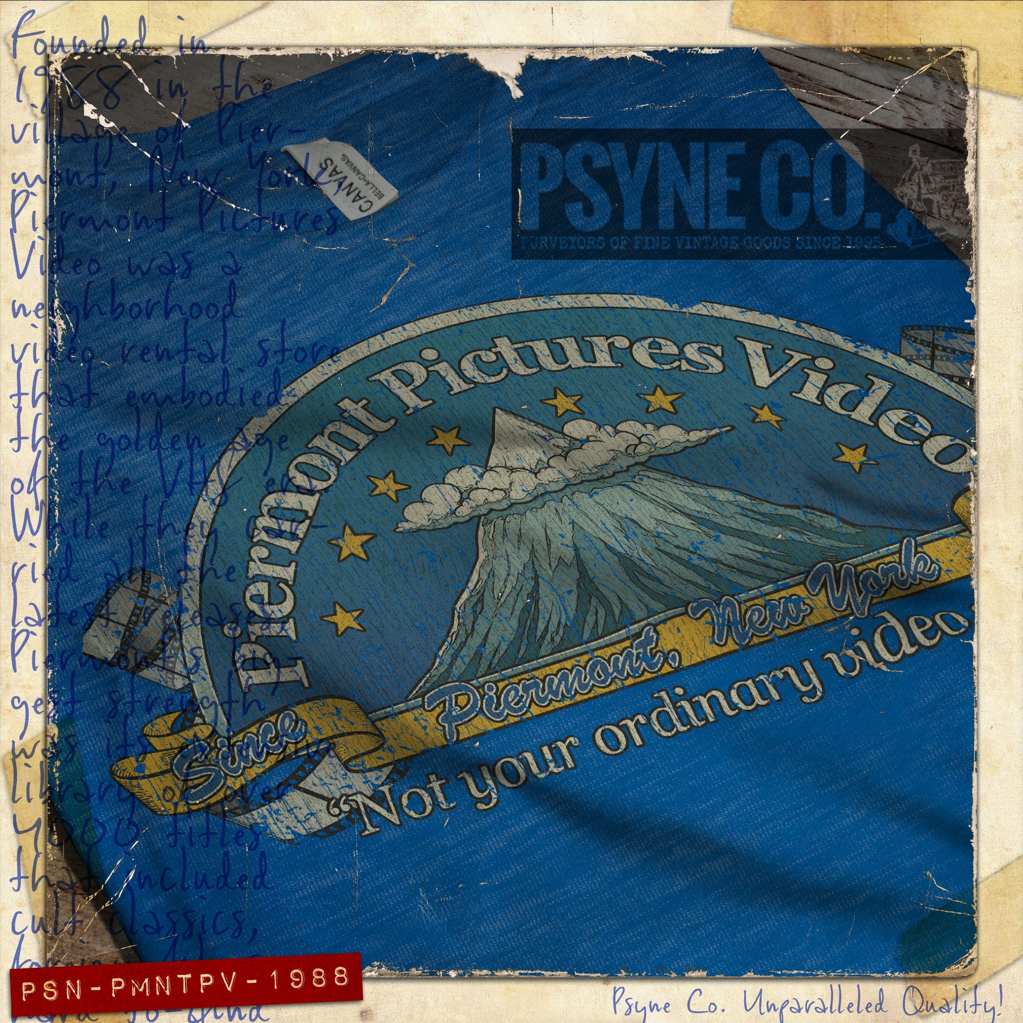 Piermont Pictures Video 1988 Vintage Men's T-Shirt