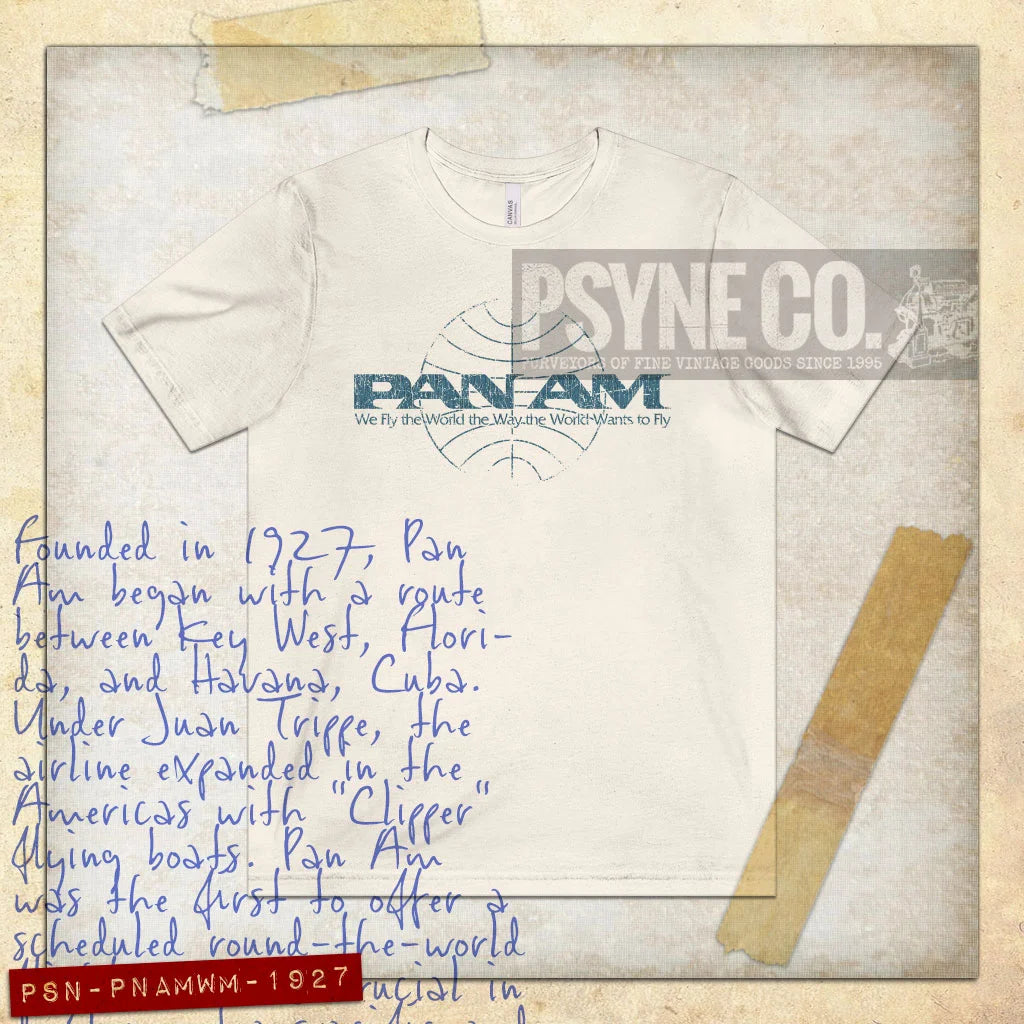 Pan Am Wide Mark 1927 Vintage Men's T-Shirt