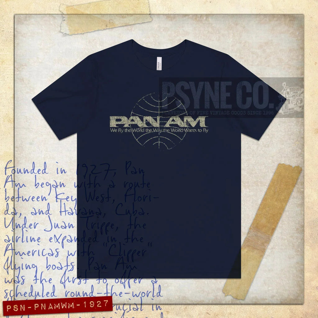 Pan Am Wide Mark 1927 Vintage Men's T-Shirt