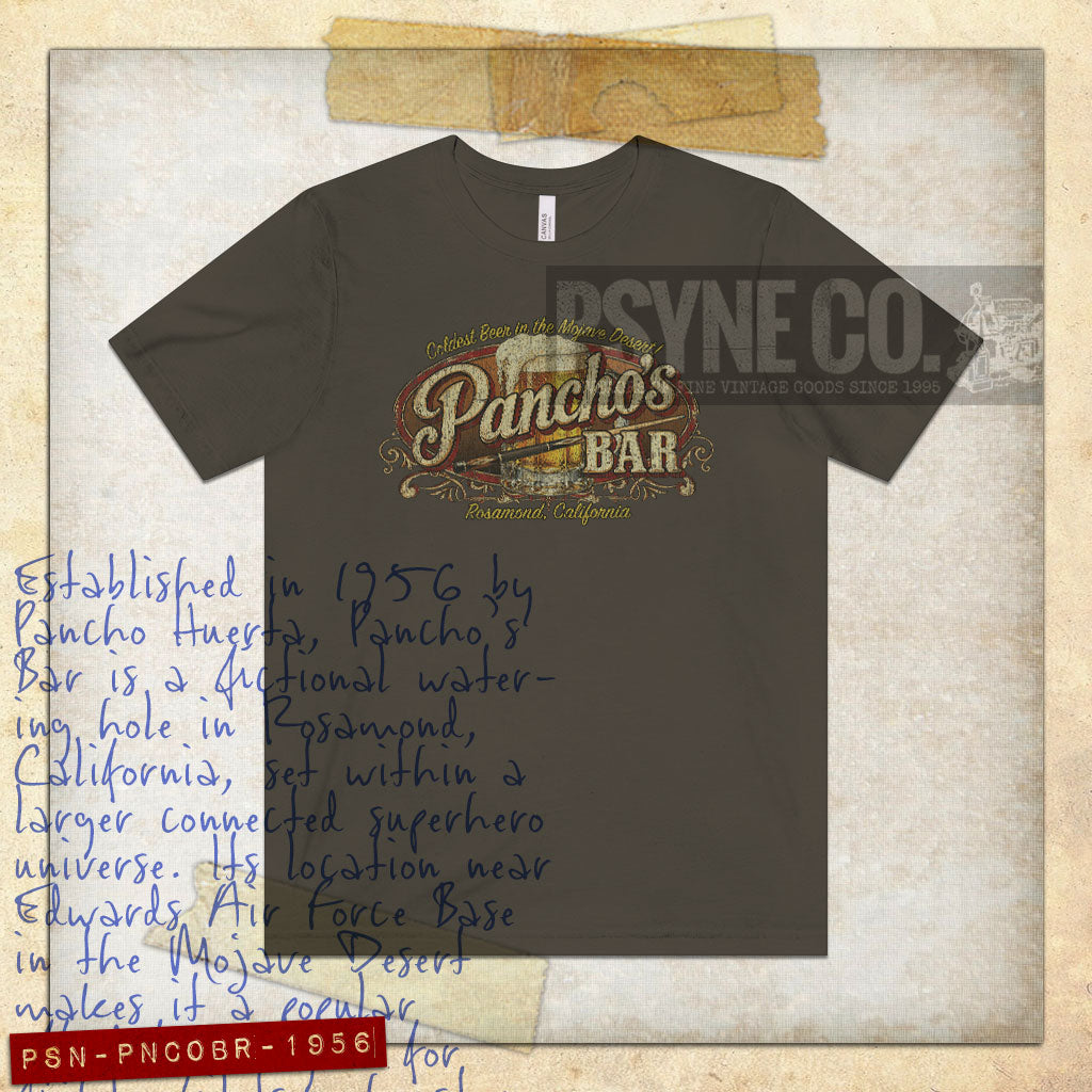 Pancho's Bar Rosamond 1956 Vintage Men's T-Shirt