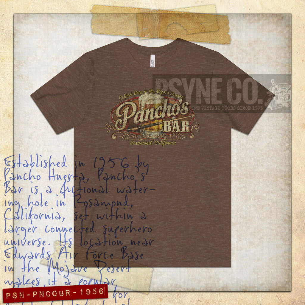 Pancho's Bar Rosamond 1956 Vintage Men's T-Shirt