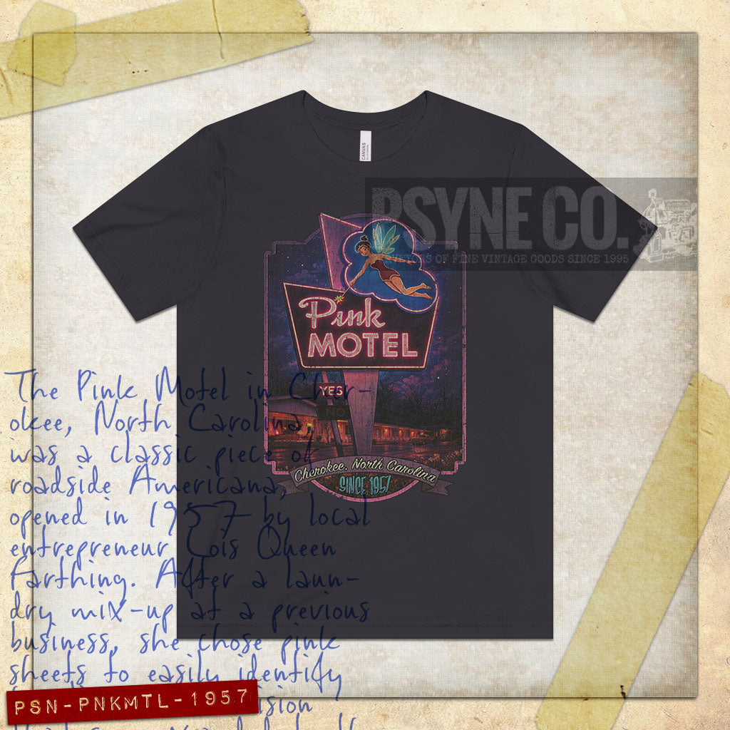 Pink Motel Cherokee, NC 1957 Vintage Men's T-Shirt