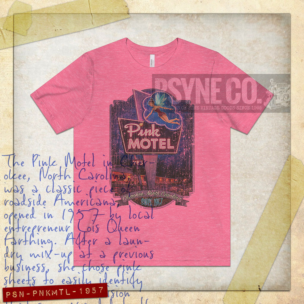 Pink Motel Cherokee, NC 1957 Vintage Men's T-Shirt