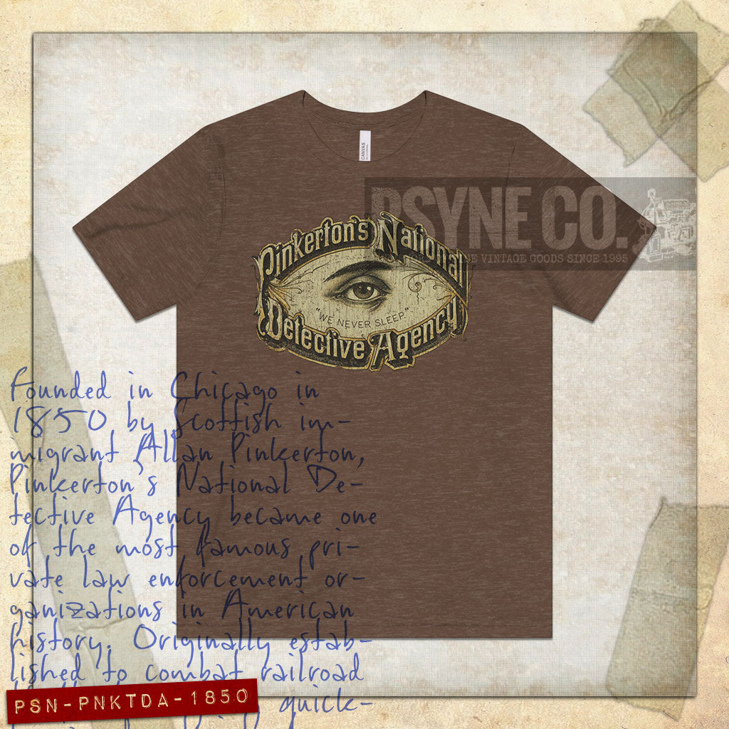 Pinkerton's National Detective Agency 1850 Vintage Men's T-Shirt