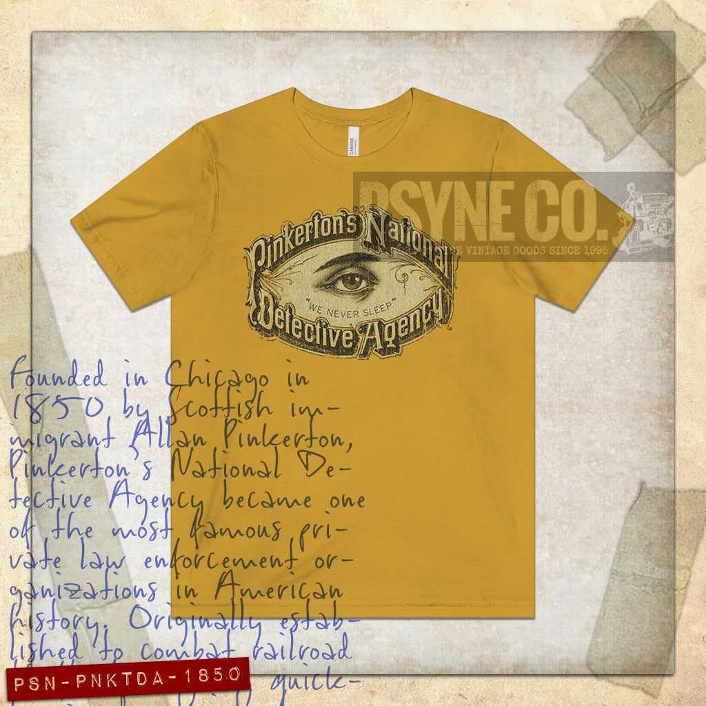 Pinkerton's National Detective Agency 1850 Vintage Men's T-Shirt