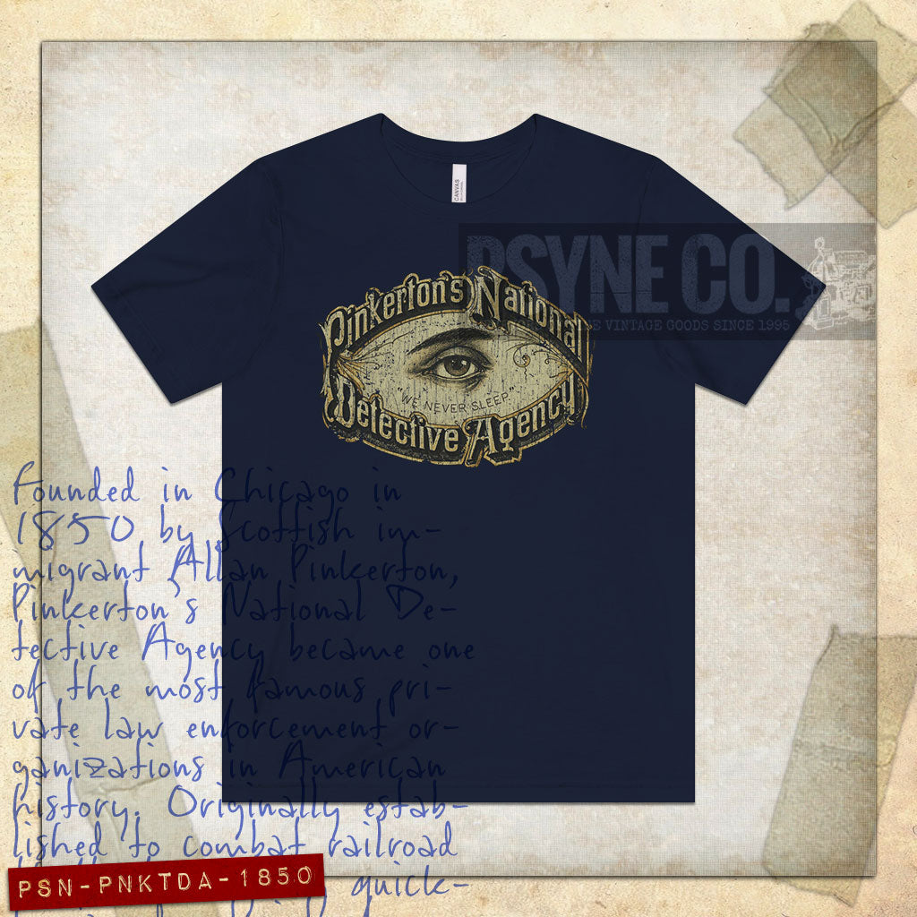 Pinkerton's National Detective Agency 1850 Vintage Men's T-Shirt
