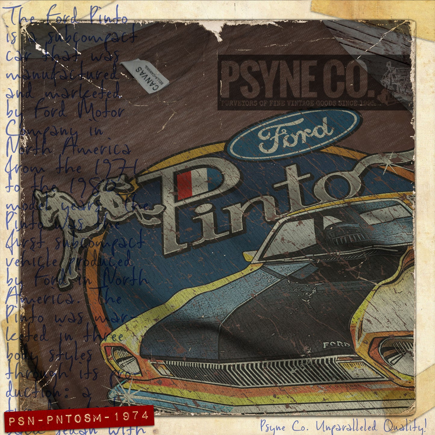 Pinto Street Machine 1974 Vintage Men's T-Shirt