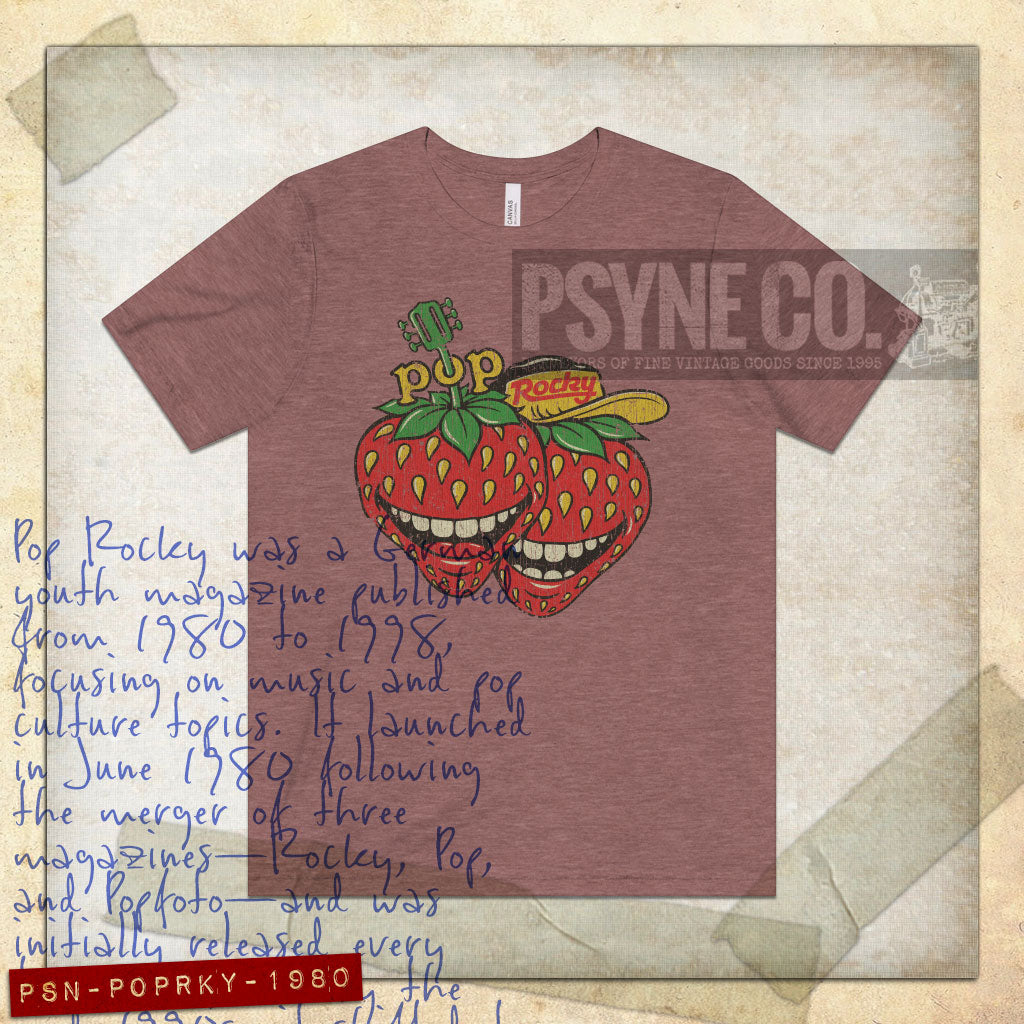 Pop Rocky Magazine 1980 Vintage Men's T-Shirt