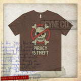 Piracy is Theft 1991 Vintage Men's T-Shirt