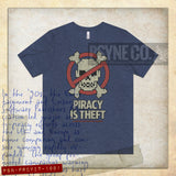 Piracy is Theft 1991 Vintage Men's T-Shirt