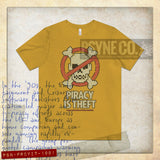 Piracy is Theft 1991 Vintage Men's T-Shirt