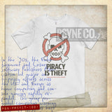 Piracy is Theft 1991 Vintage Men's T-Shirt