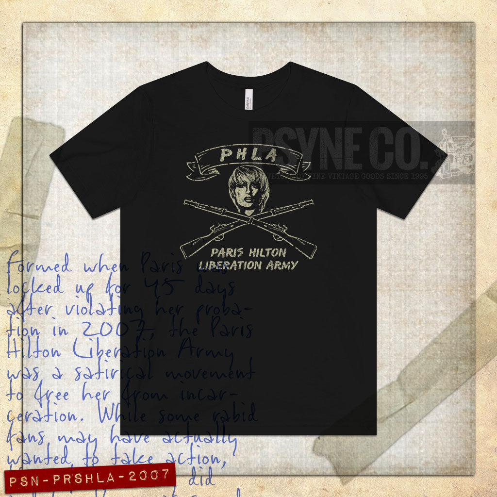 Paris Hilton Liberation Army 2007 Vintage Men's T-Shirt