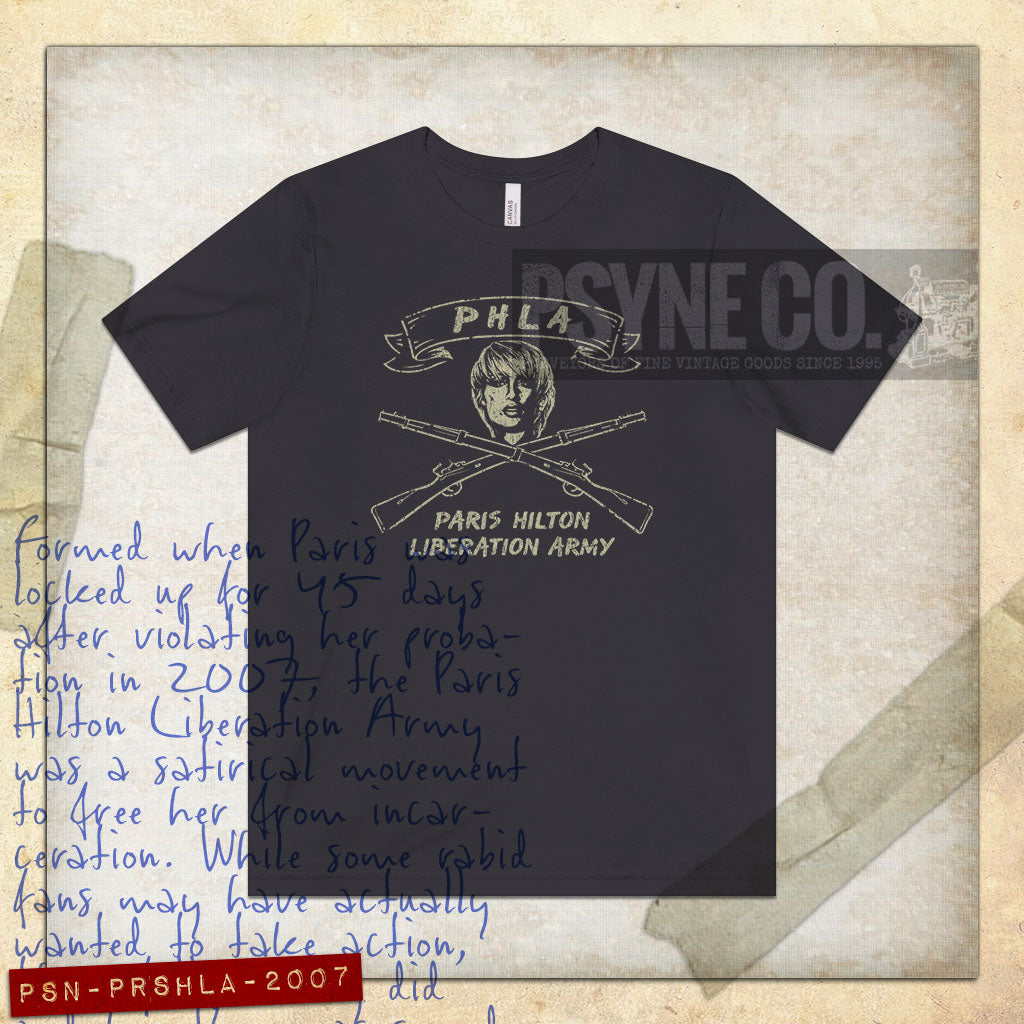 Paris Hilton Liberation Army 2007 Vintage Men's T-Shirt