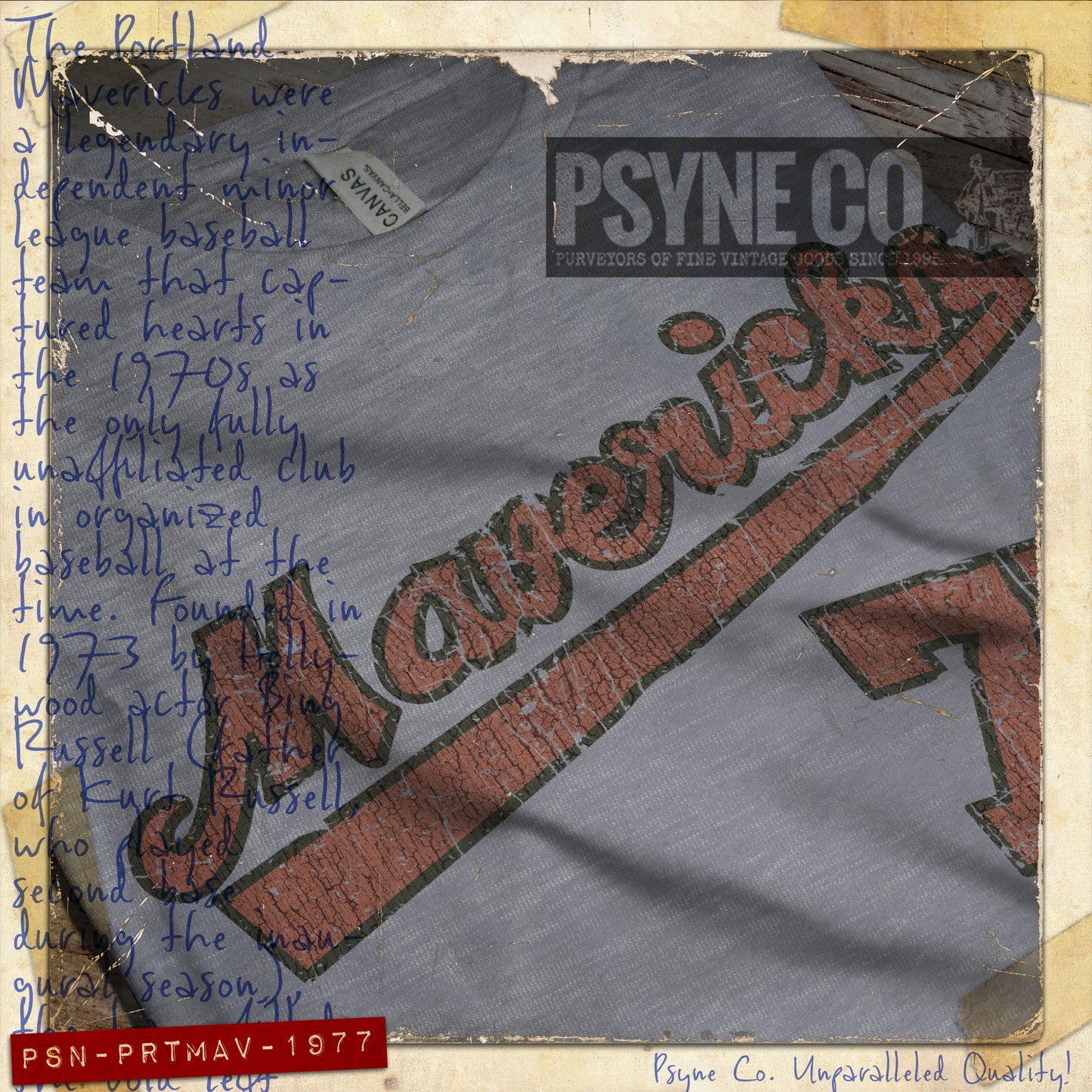 Portland Mavericks 1977 F/B Vintage Men's T-Shirt
