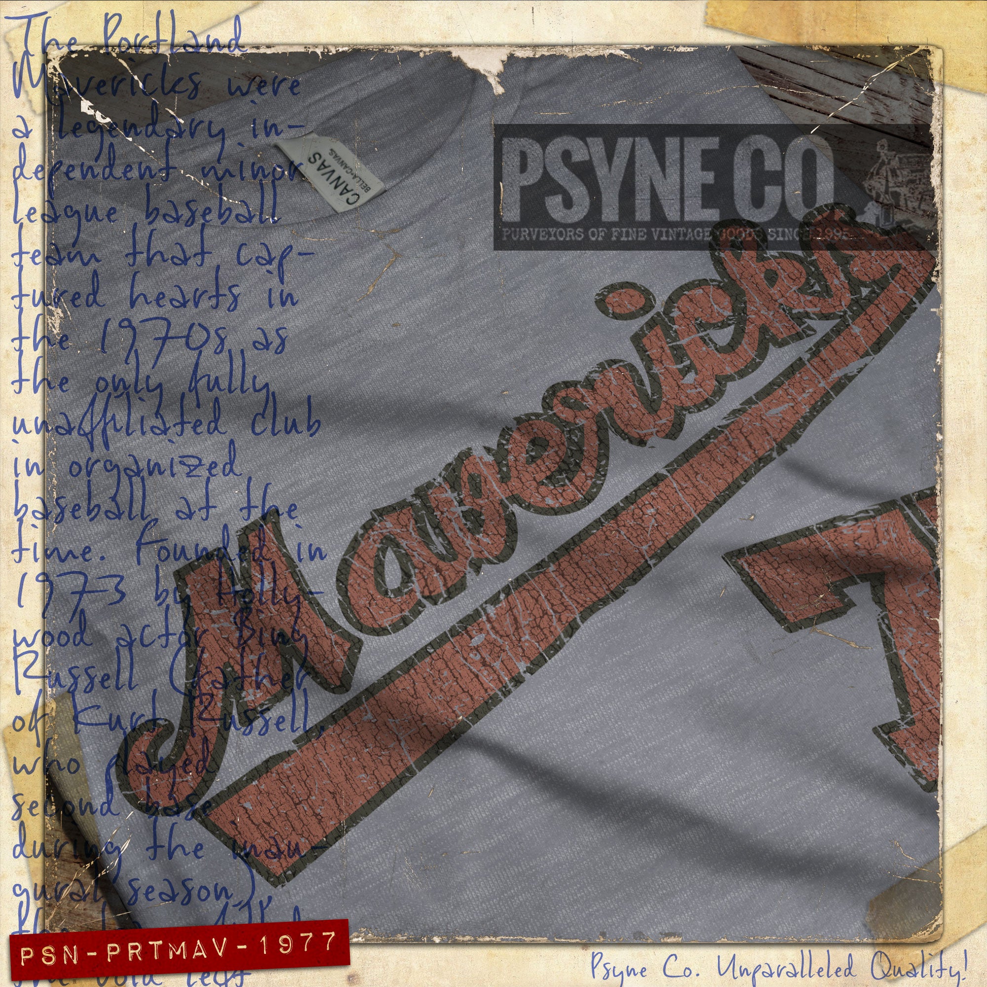 Portland Mavericks 1977 F/B Vintage Men's T-Shirt