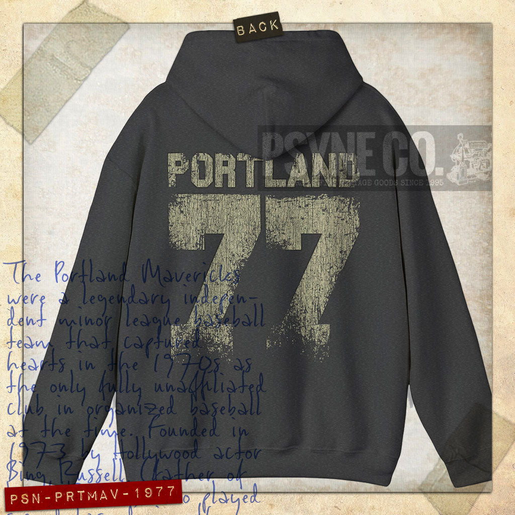 Portland Mavericks 1977 F/B Vintage Men's Hoodie