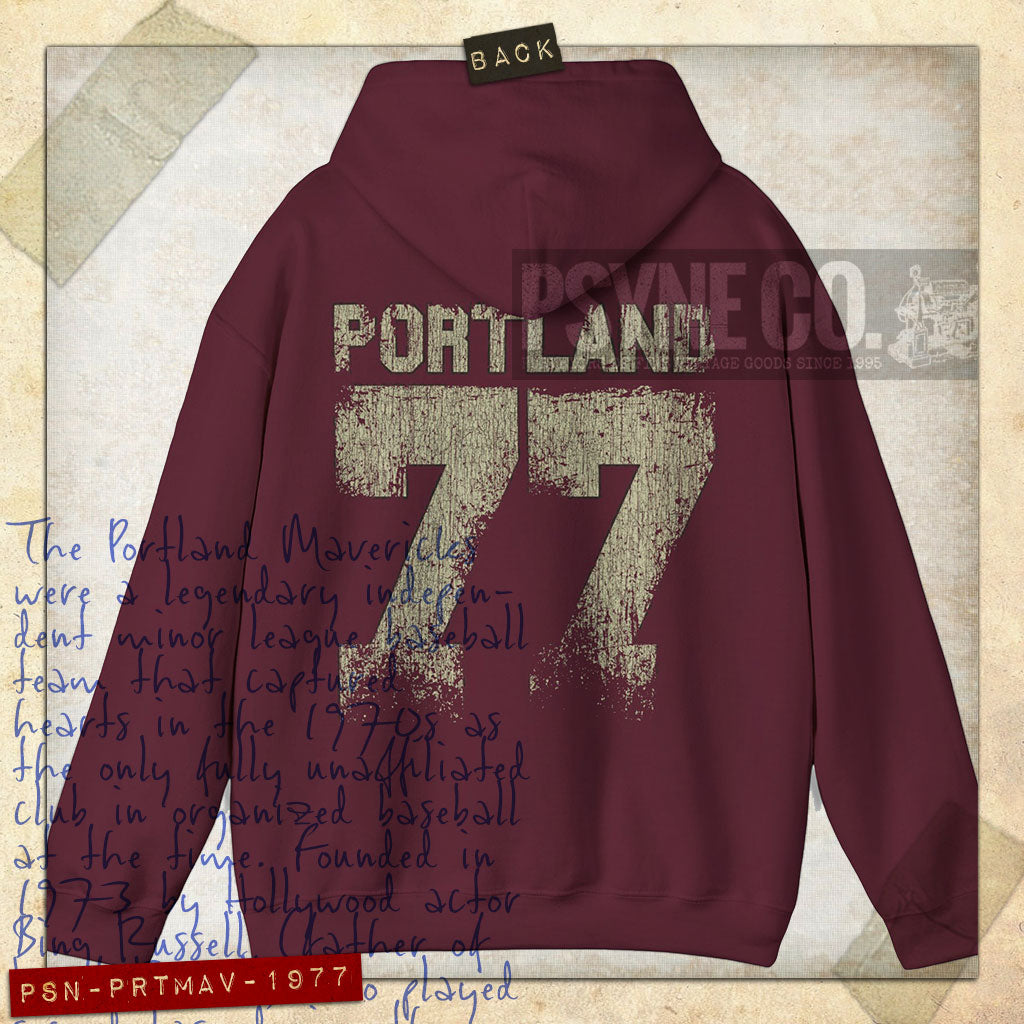 Portland Mavericks 1977 F/B Vintage Men's Hoodie