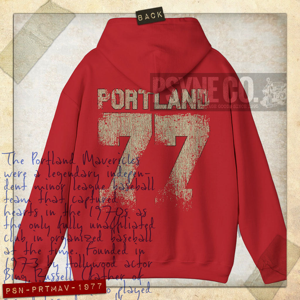 Portland Mavericks 1977 F/B Vintage Men's Hoodie