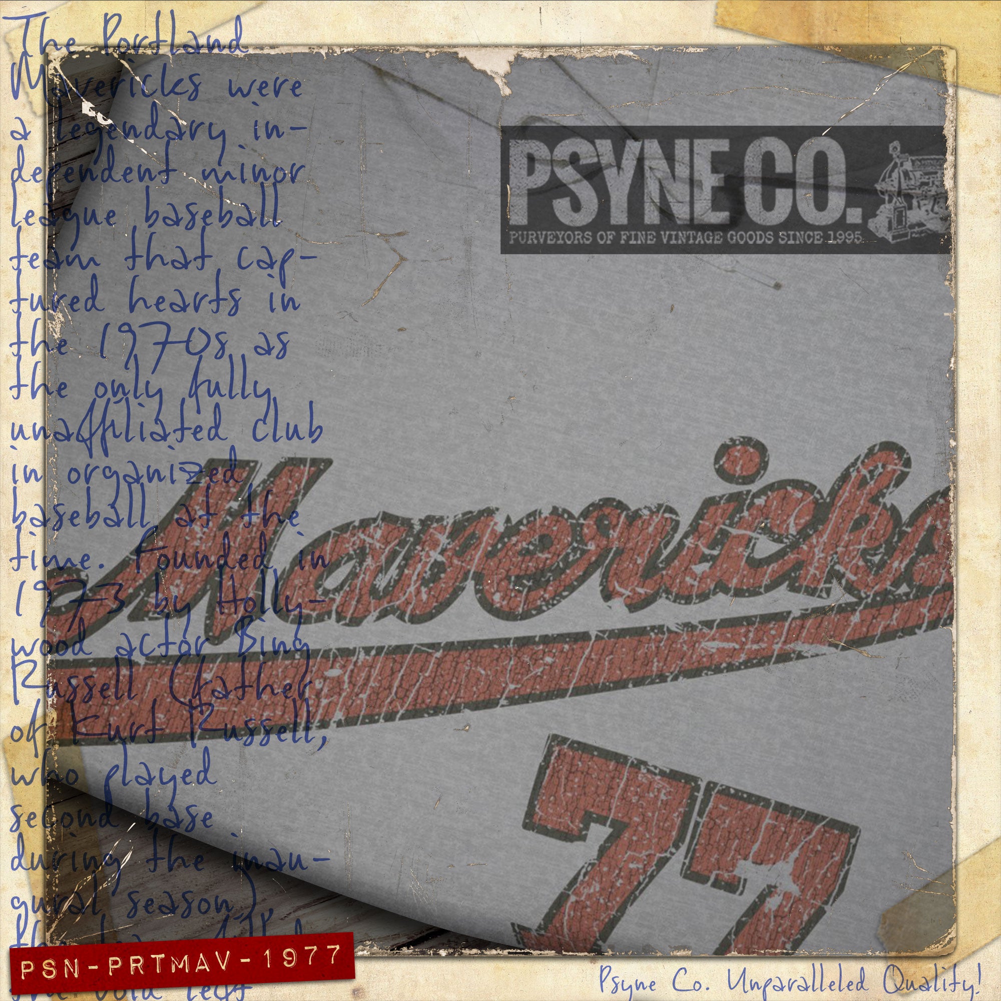 Portland Mavericks 1977 F/B Vintage Men's Hoodie