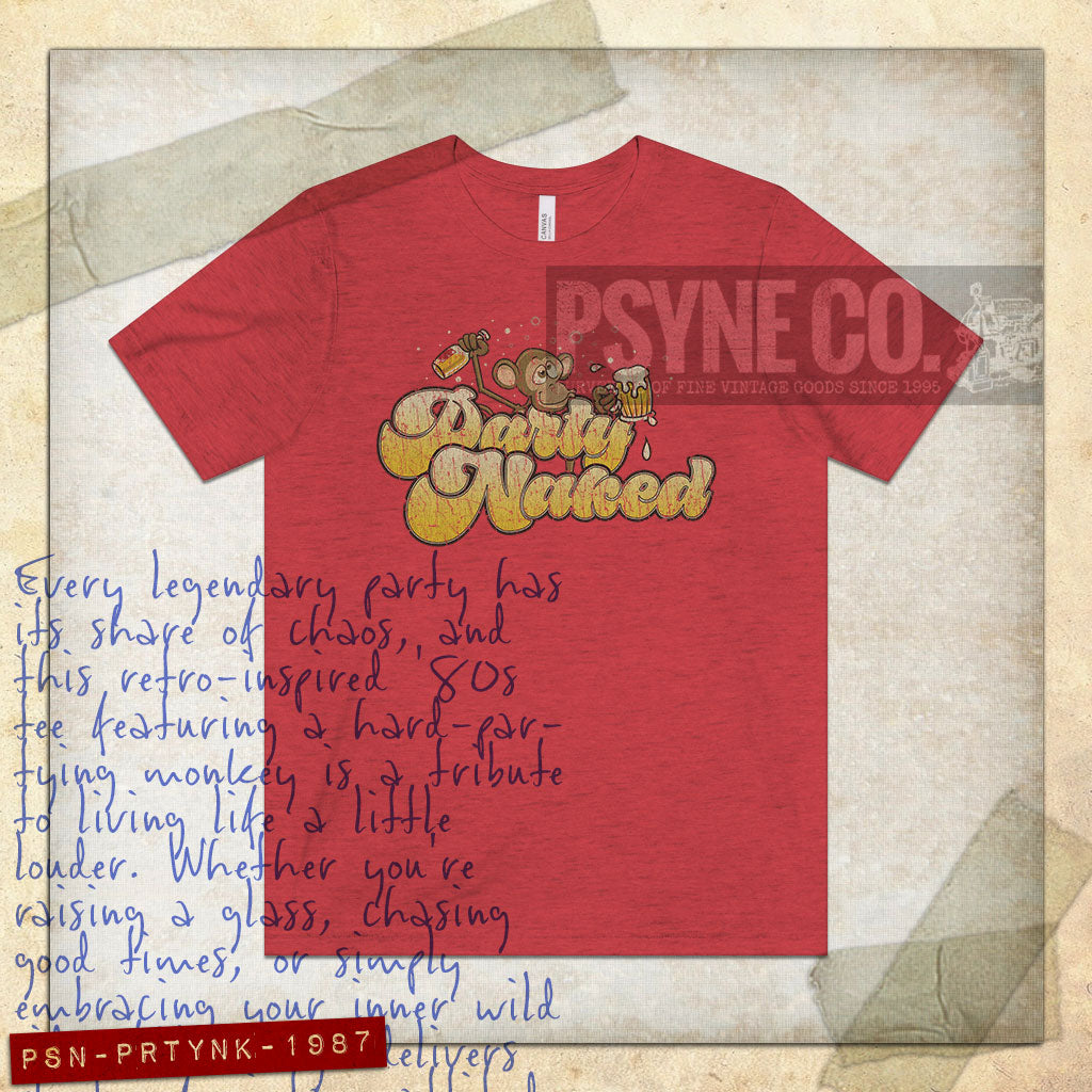 Party Naked 1987 Vintage Men’s T-Shirt