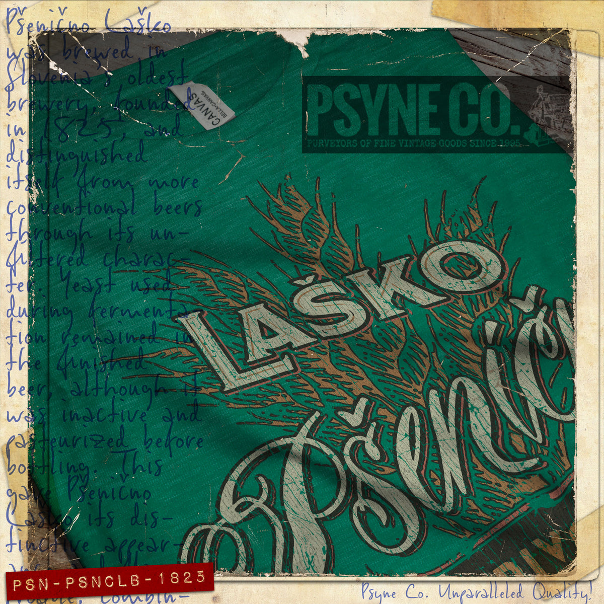 Psenicno Lasko Beer 1825 Vintage Men's T-Shirt