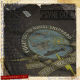 Puget Sound Naval Shipyard 1891 Vintage Men's T-Shirt