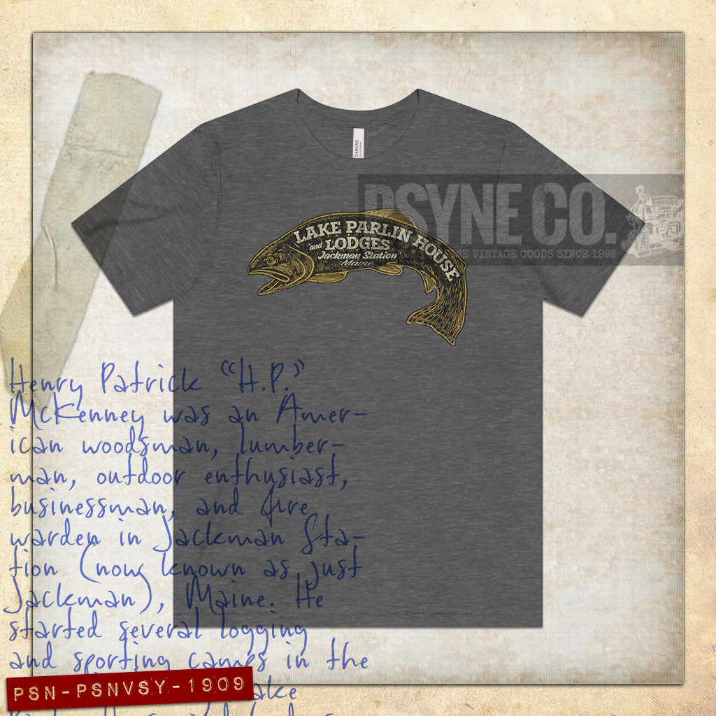 Lake Parlin House & Lodges 1909 Vintage Men's T-Shirt