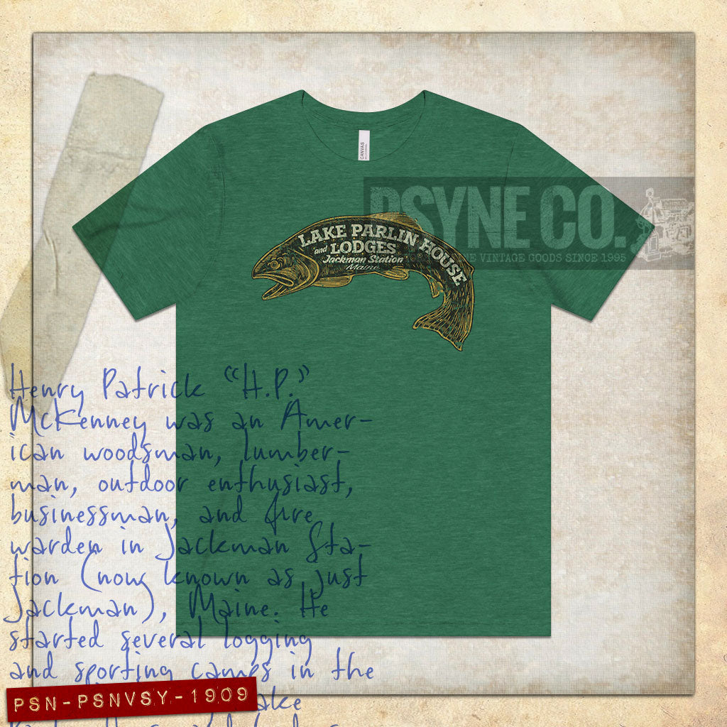 Lake Parlin House & Lodges 1909 Vintage Men's T-Shirt