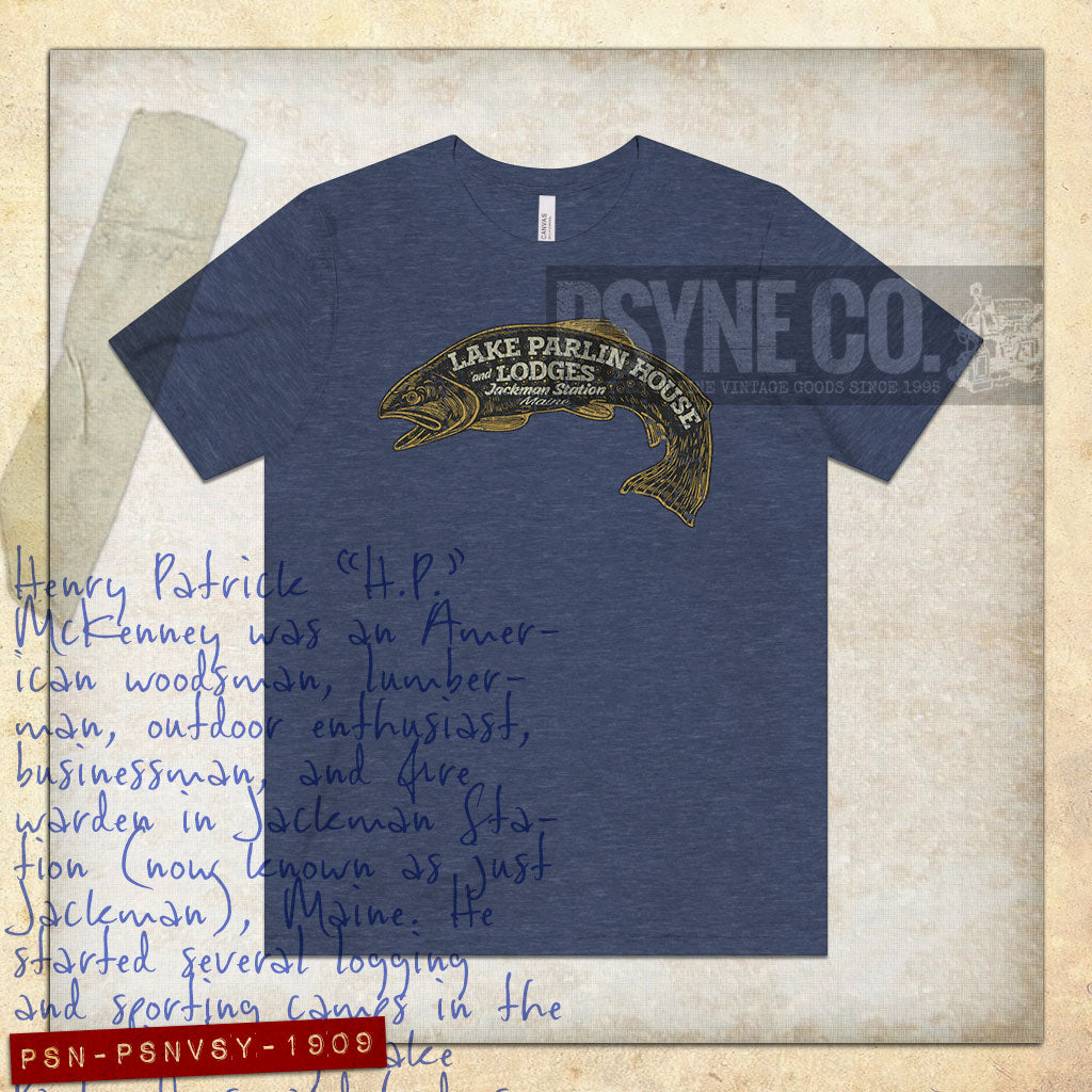 Lake Parlin House & Lodges 1909 Vintage Men's T-Shirt