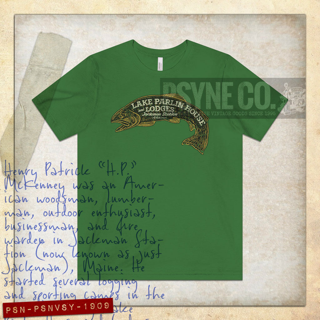 Lake Parlin House & Lodges 1909 Vintage Men's T-Shirt