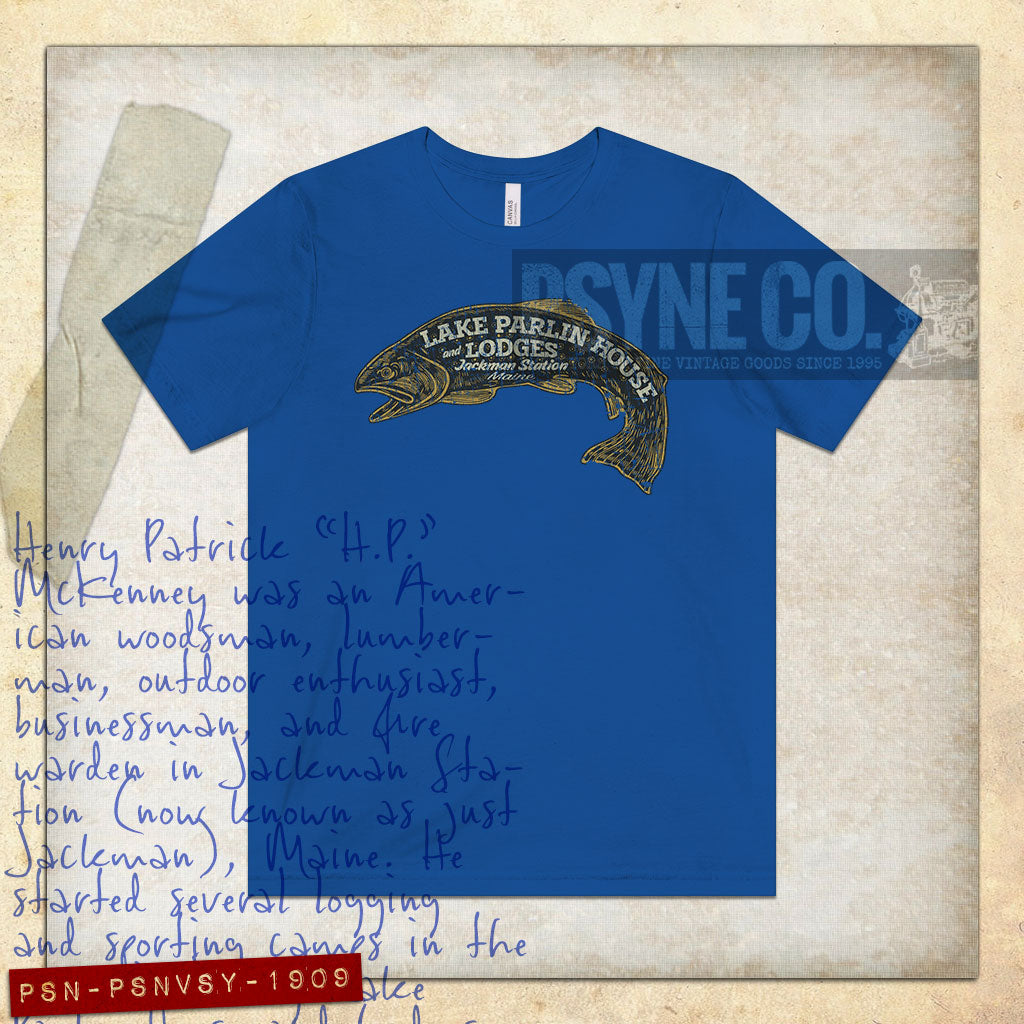 Lake Parlin House & Lodges 1909 Vintage Men's T-Shirt