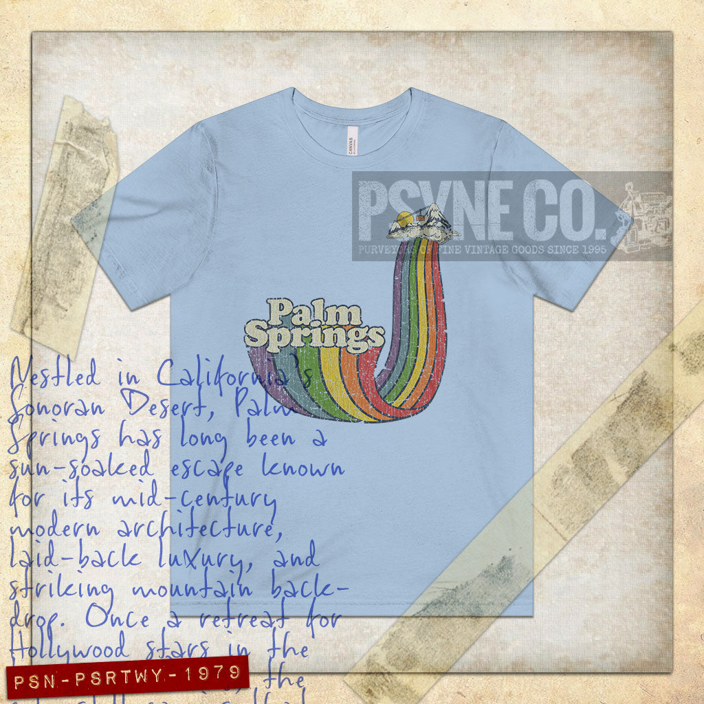 Palm Springs Rainbow Tramway 1979 Vintage Men's T-Shirt