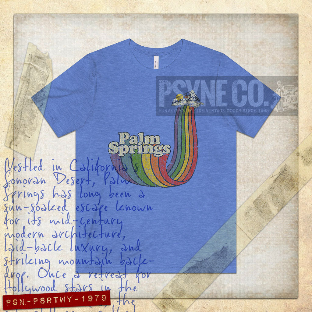 Palm Springs Rainbow Tramway 1979 Vintage Men's T-Shirt