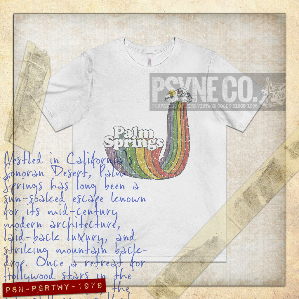 Palm Springs Rainbow Tramway 1979 Vintage Men's T-Shirt