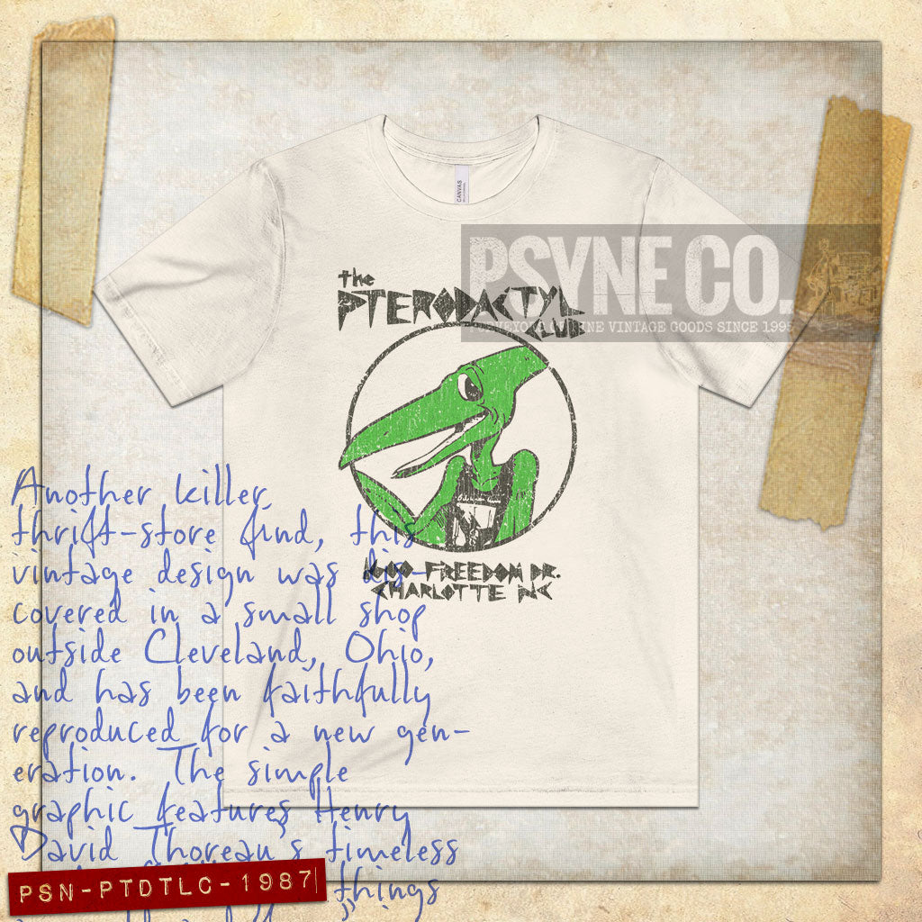 Pterodactyl Club 1987 Vintage Men's T-Shirt