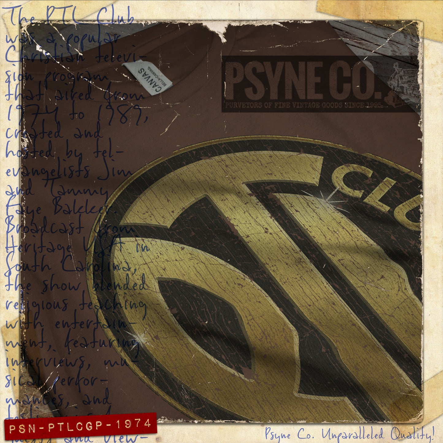 PTL Club Gold Partner 1974 Vintage Men's T-Shirt