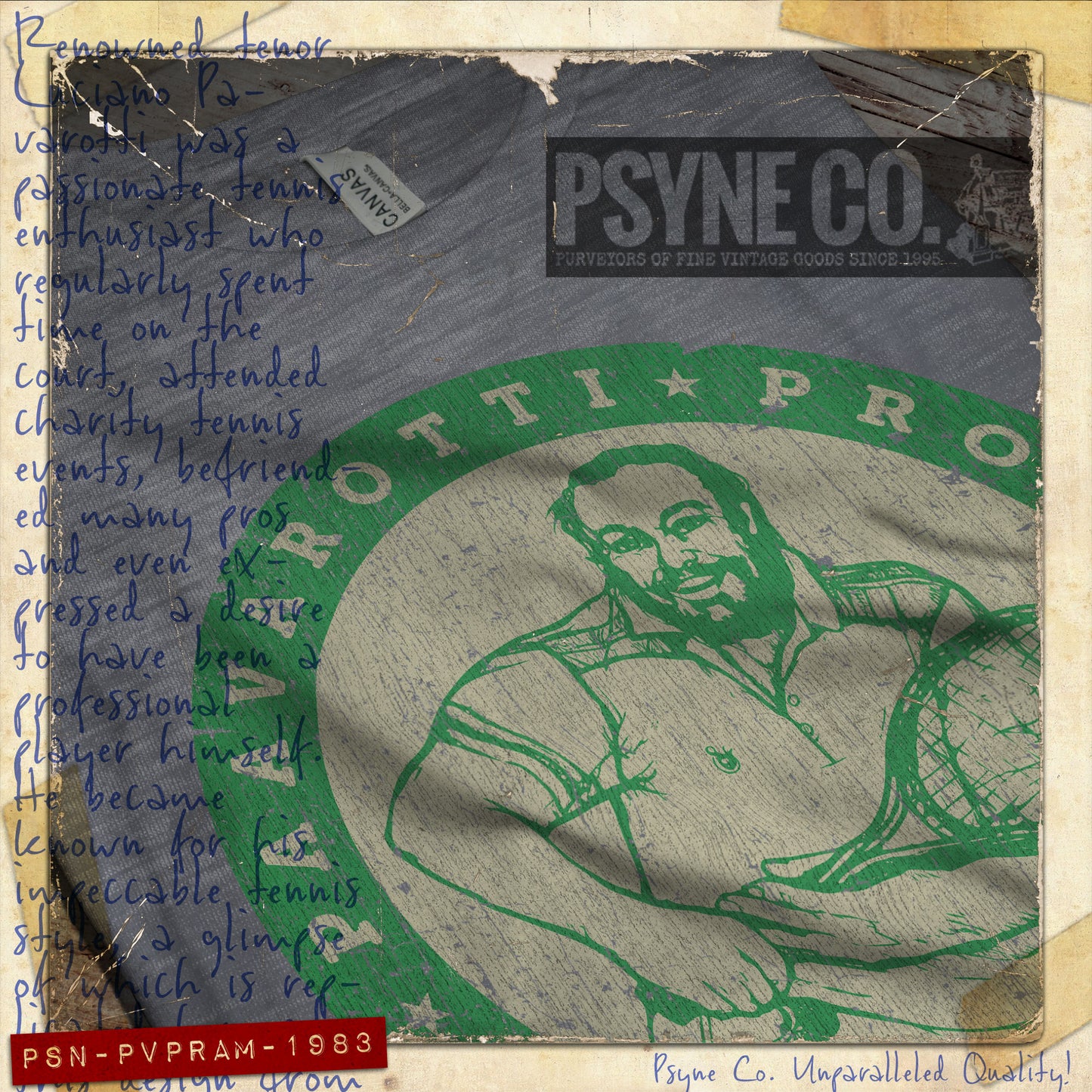 Pavarotti Pro-Am 1983 Vintage Men's T-Shirt